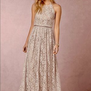 BHLDN Alana Blush Lace Dress by Donna Morgan